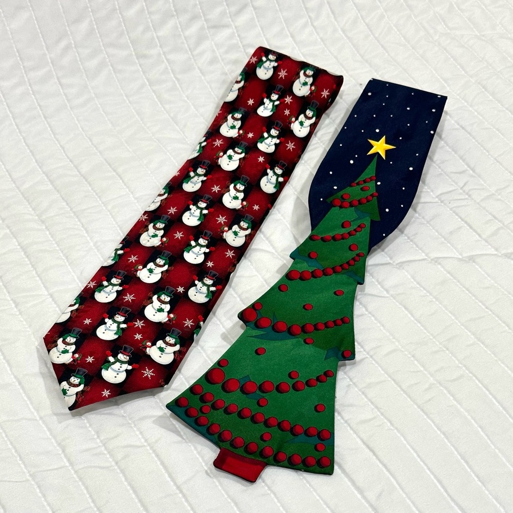 Men’s Holiday ties. Set of 2.